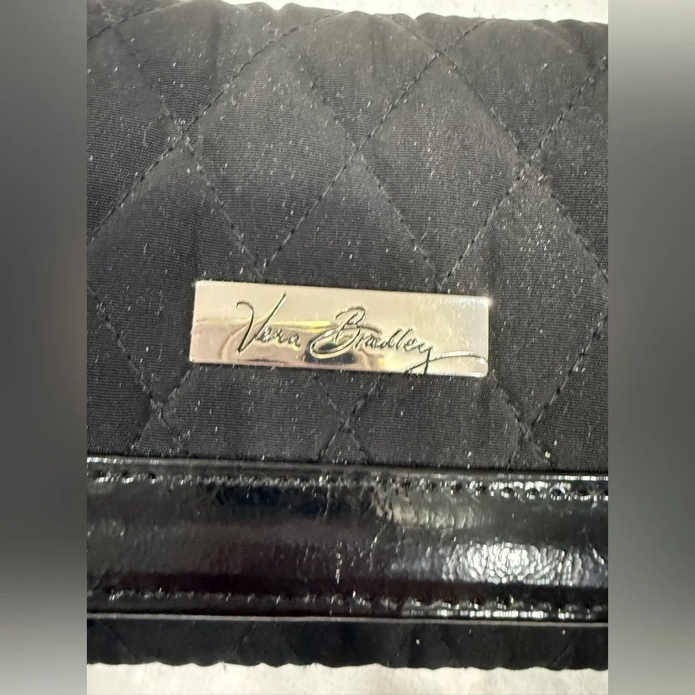 Vera Bradley Black Quilted Wallet - Picture 2 of 4